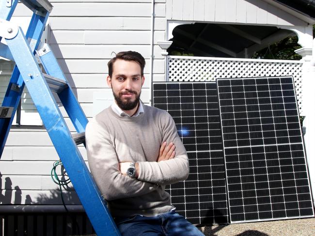 Tehbyn Nova is chief operating officer at Instyle Solar and aged just 24. Picture: Steve Pohlner