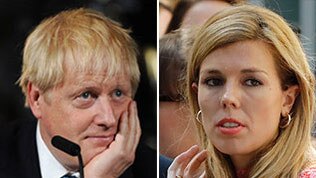 Boris Johnson and Carrie Symonds.