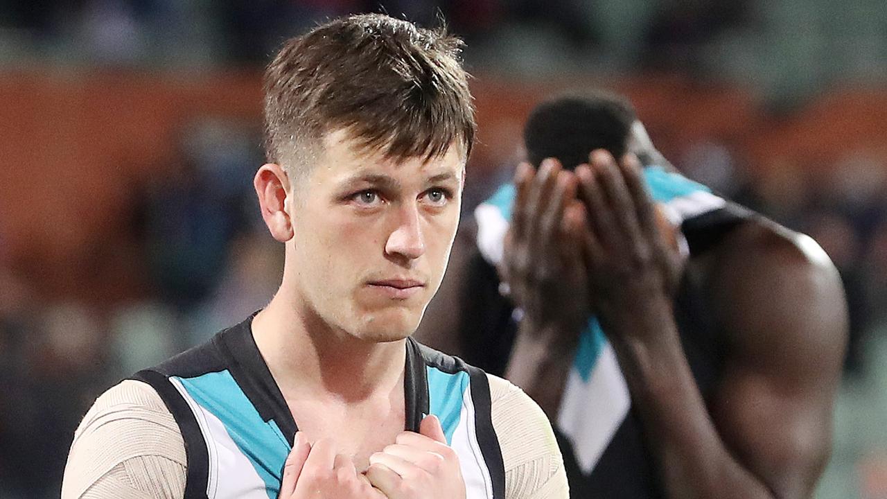 Port Adelaide’s lopsided preliminary final defeat to the Western Bulldogs last year does not sit well with Zak Butters. Picture: Getty Images