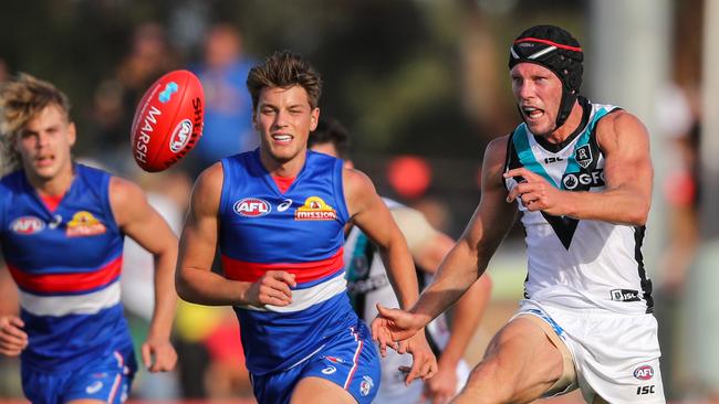 Brad Ebert is out of contract at the end of the season. Picture: Matt Turner/AFL Photos via Getty Images