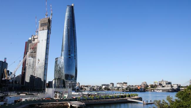 Crown Resorts’ tower at Barangaroo overlooking Sydney Harbour. Picture: NCA Newswire / Gaye Gerard