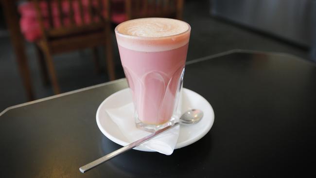 Macquarie Food Store’s Beetroot Late. Picture: MATHEW FARRELL