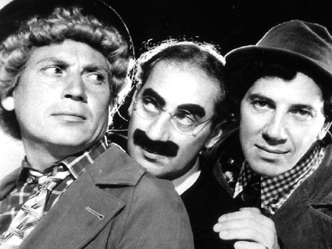 Microsoft screen saver image of The Marx Brothers, Harpo, Groucho and Chico. Z-Migr-AllFuturePic Picture: Supplied