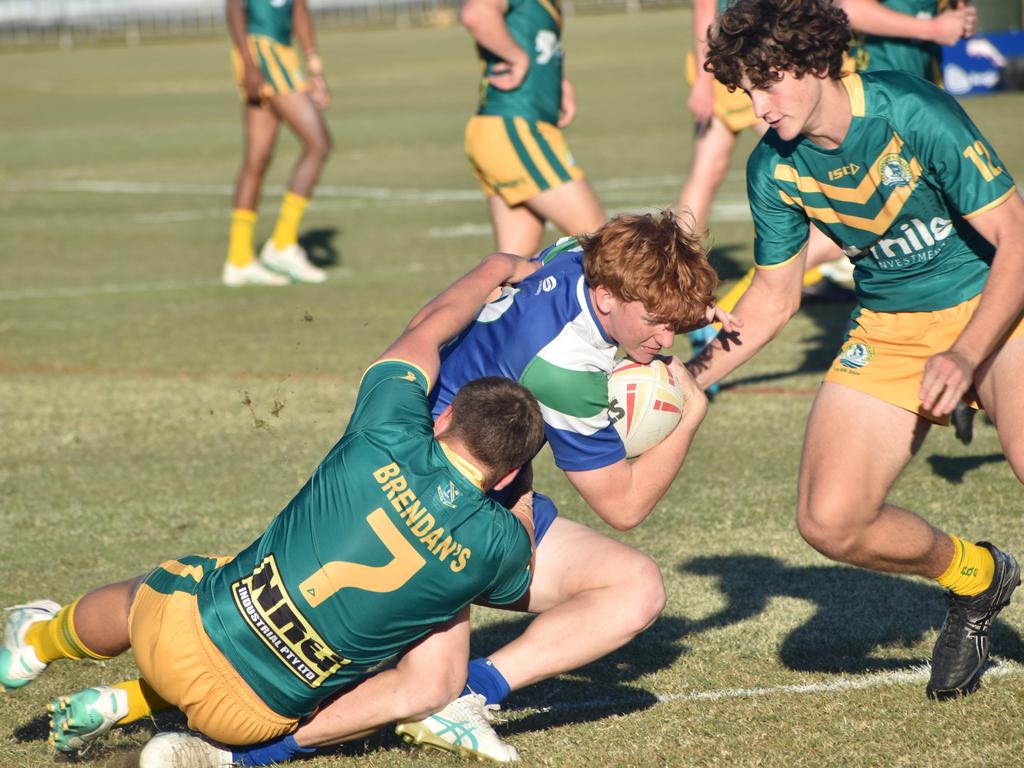 Dolphins Cup Round 3, The Cathedral College versus St Brendan's College, at Kettle Park, Rockhampton, on June 11, 2024.