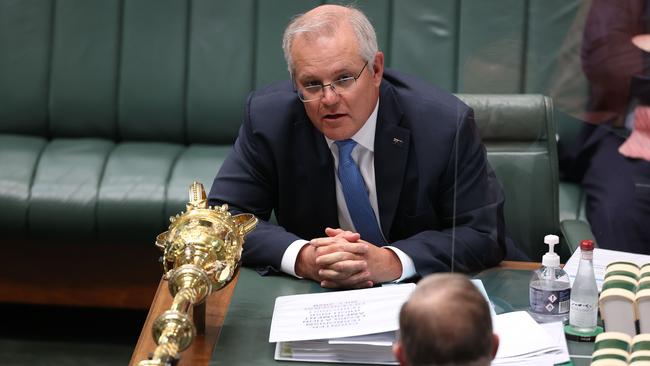 Scott Morrison says he will be ‘very clear and transparent’ about costings and commitments to achieve carbon neutrality. Picture: Gary Ramage