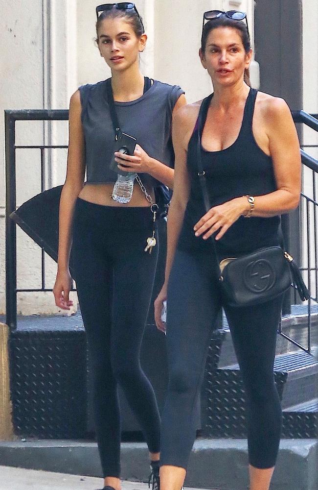 Yes, they even wear matching workout clothes. This picture was taken yesterday (September 4) while they were walking through Manhattan.