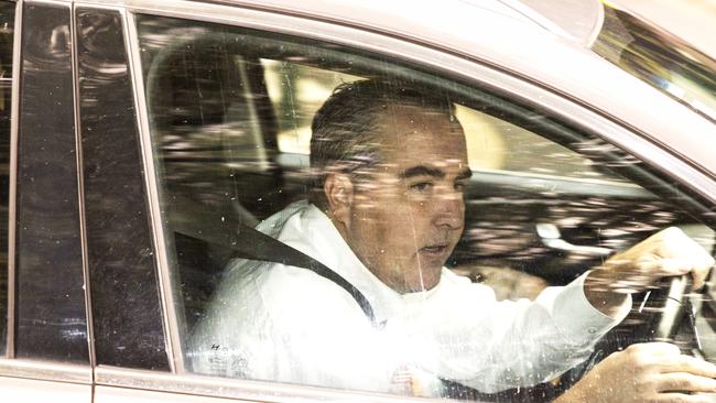 Member for Stafford Jimmy Sullivan leaves parliament after QLD Labor Party Caucus extraordinary meeting. Picture: Richard Walker