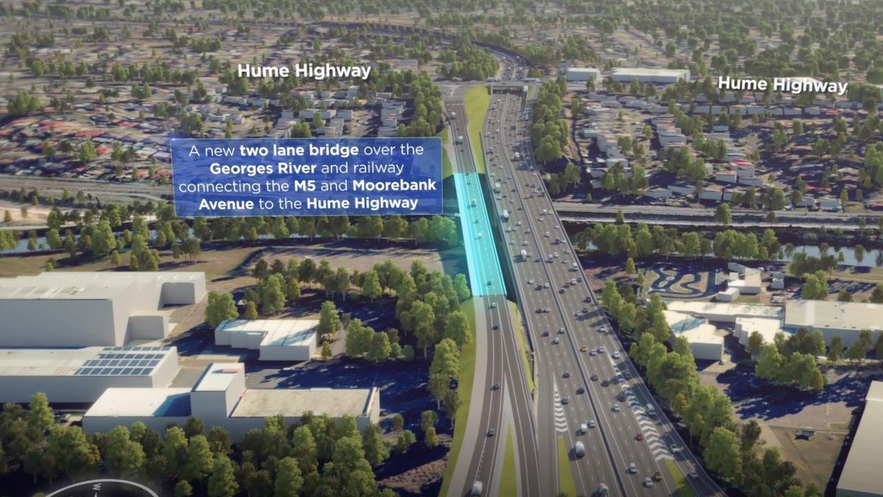 NSW Budget M5 upgrade at Moorebank Avenue and Hume Highway