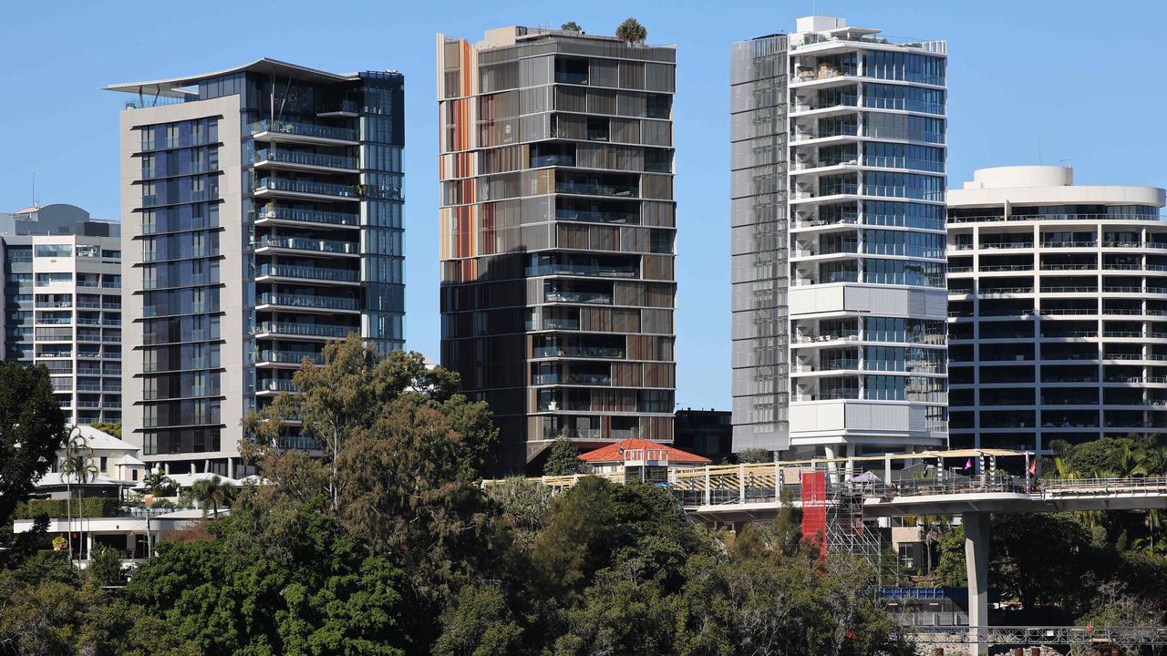 New research commissioned by the Property Council reveals Brisbane’s apartment supply pipelne is well short of housing targets. Picture: David Clark.