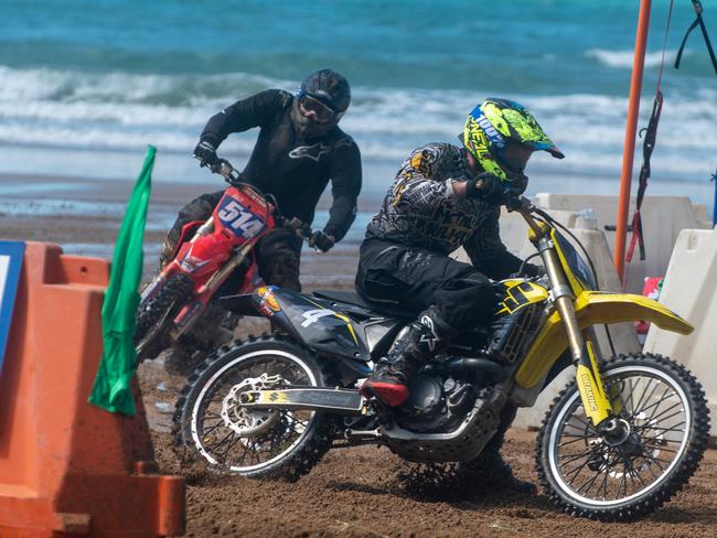 Mitchell at Motorcycle Beach Races at Grasstree Beach Sunday 27 August 2023 Picture: Michaela Harlow