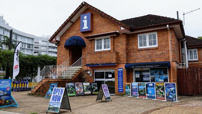 A man has died at Norman Reef on Monday on a Reef Experience tour. The Reef Experience offices at 100 Abbott Street. Picture: Brendan Radke