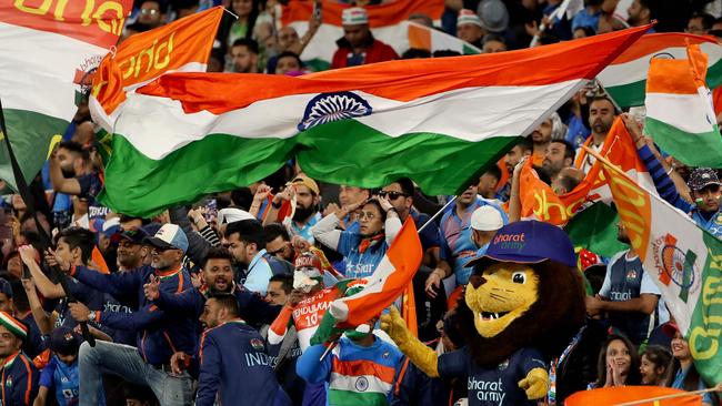 Indian fans at the MCG.