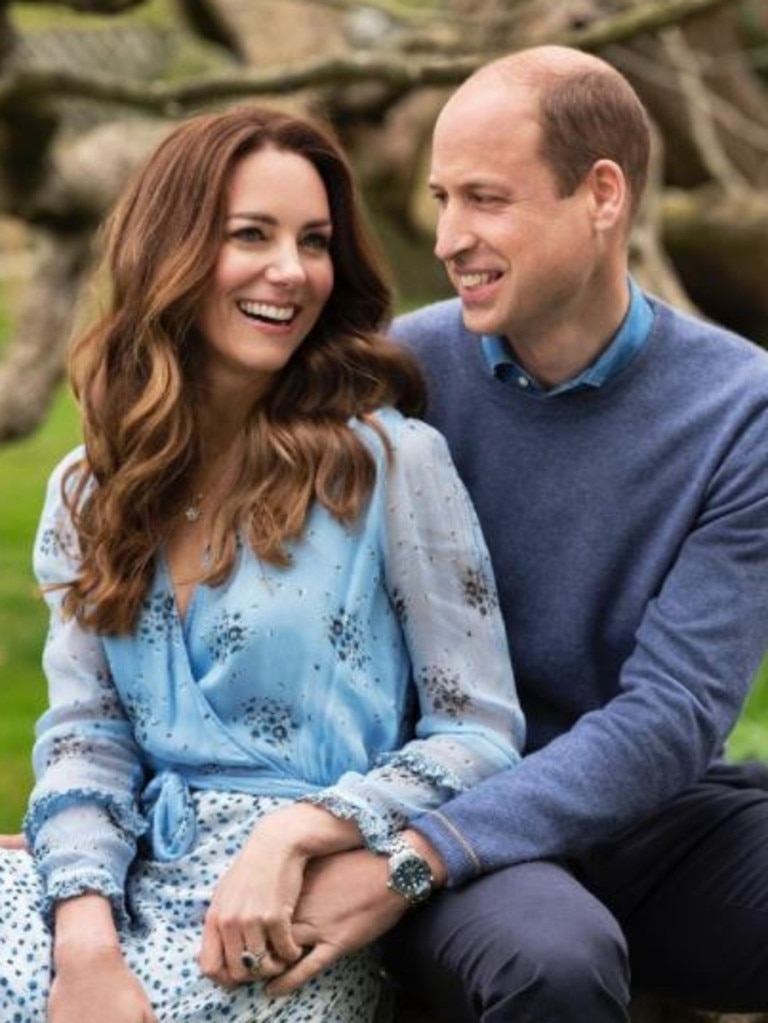 On of Kate and William's 10th anniversary portrait.