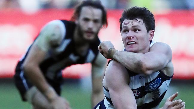 Geelong's patrick Dangerfield in action. Picture: Alex Coppel.