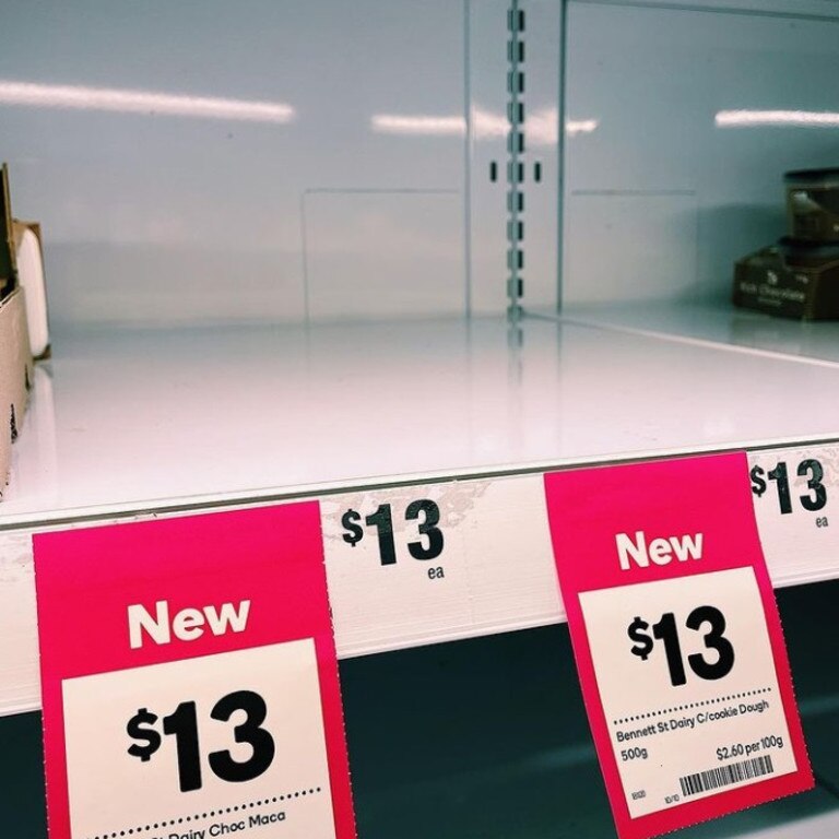 It’s been such a hit, the $13 treat sold out at one Woolies store in just one day. Picture: Instagram/bennettstdairy