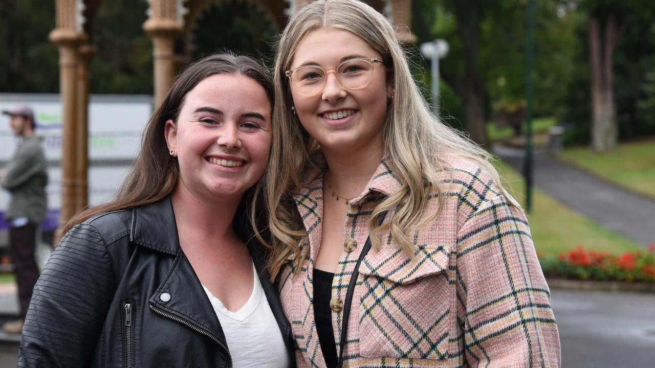 Lara Hoare and Mackenzie Buck at Day 2 of Launceston's Festivale 2023. Picture: Alex Treacy