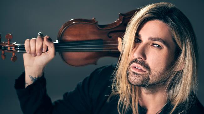 German violinist David Garrett. Picture: Christoph Koestlin, supplied,