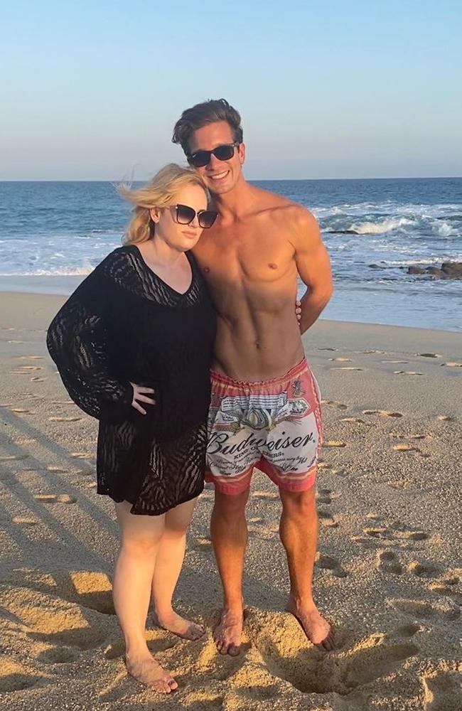 Rebel Wilson on holiday in Cabo with her boyfriend Jacob Busch.