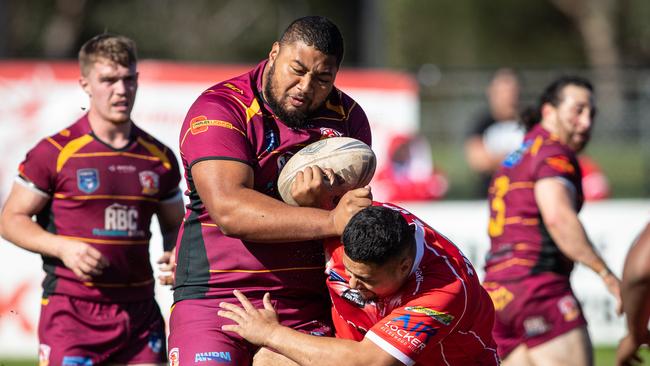 Thirlmere’s Peter Moata’ane. Pics by Julian Andrews.