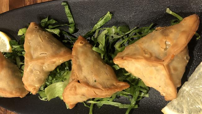 Spinach pastries at Byblos on O'Connell, North Adelaide