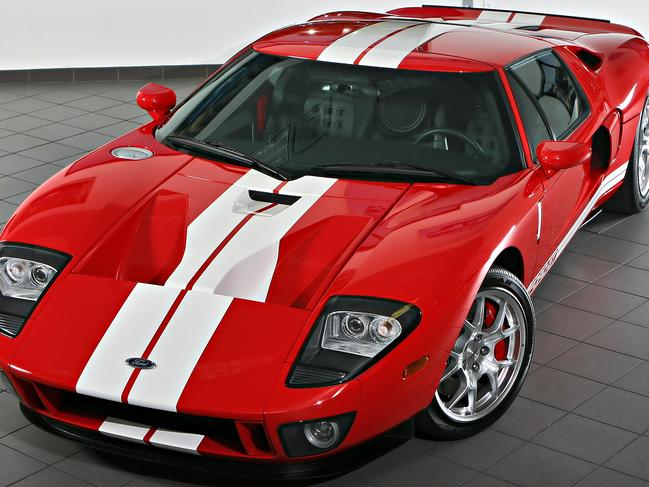 A Ford GT 2005. The model is highly collectible, with some valued up to $20million.