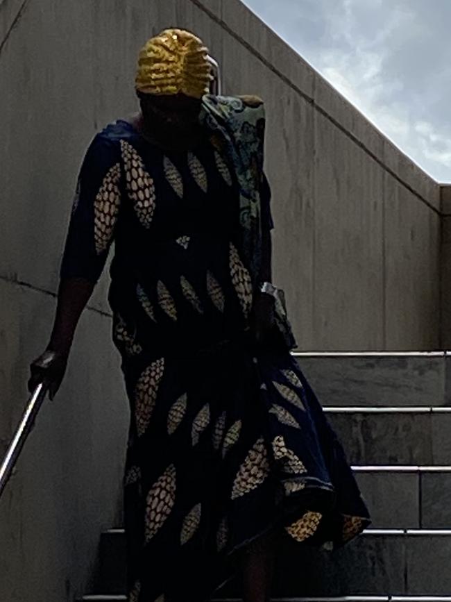 Vicky Asienjo leaves Beenleigh District Court.