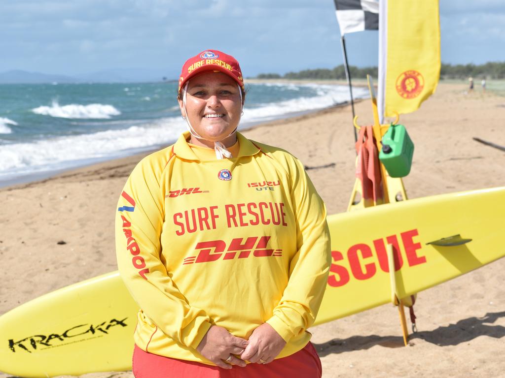 North Barrier Life Saving director Angela Blair at Mackay Harbour Beach on April 14, 2022. Picture: Lillian Watkins