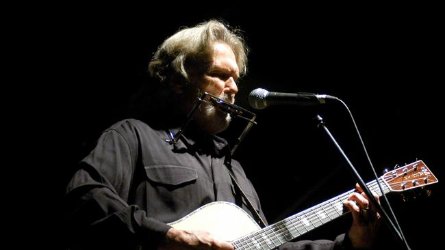 Kristofferson, performing in Rockhampton in 2005, was considered too intellectual to be a cowboy and too self-conscious to be a proper star.