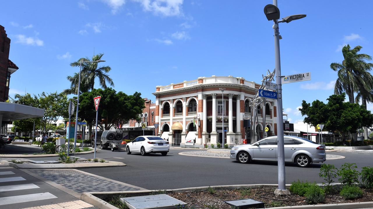 Could the investment pool be a strategy to get tenants inside the heritage-listed old National Australian Bank on the corner of Corner of Wood and Victoria Street? The building has two owners including Mackay-based Hamamas Haus and NSW-based Ioncall, the two sections bought for more than $2.6 million. Picture: Tony Martin