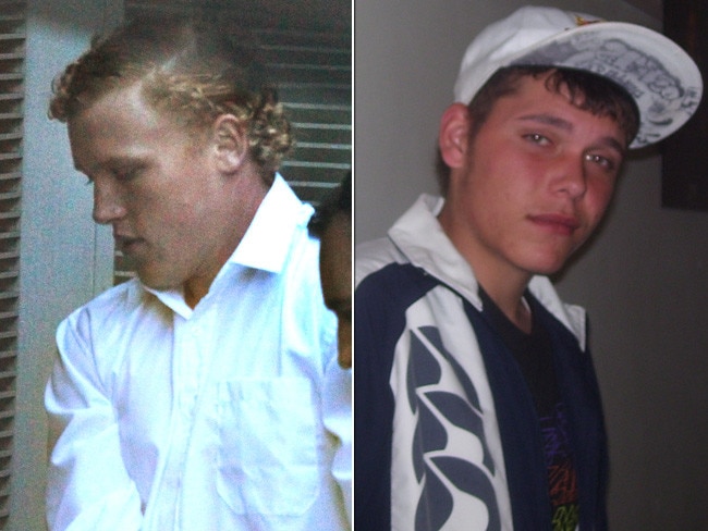 Convicted killer Matthew Milat (left) and his victim David Auchterlonie.