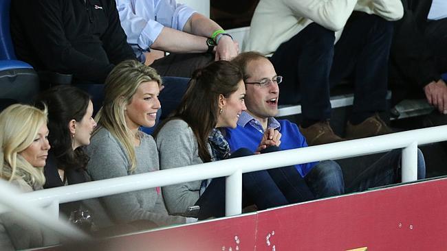 Prince William and Kate watch the Waratahs game at Allianz Stadium.