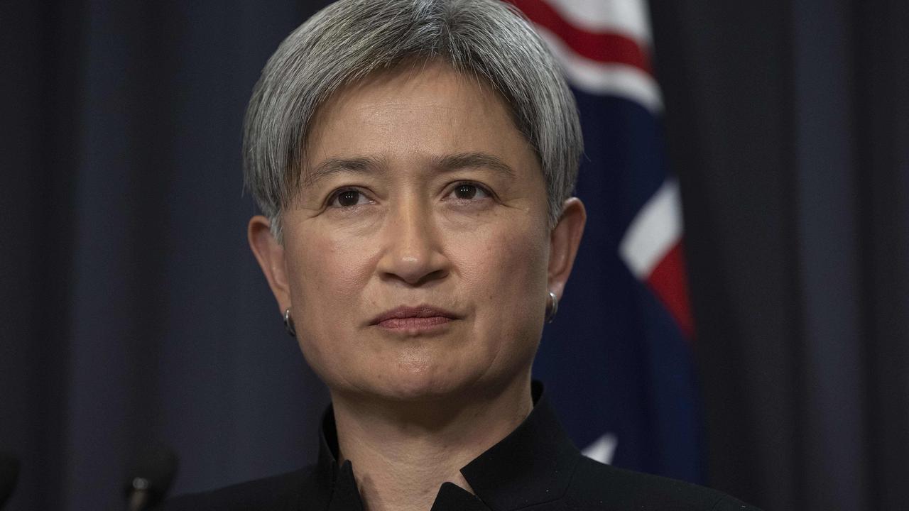 Penny Wong said that human rights abuses had been committed against Uyghur Muslims in Xinjiang. Picture: Gary Ramage/NCA NewsWire