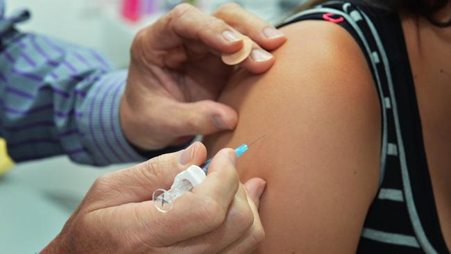 A potential COVID vaccine from AstraZeneca is likely to last up to five years, Health Minister Greg Hunt says. Picture: Greg Miller