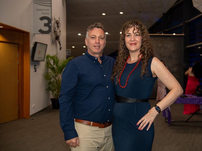 Ben Espie and Rachael McDowall at the Year 12 School formals of NT Christian College at Darwin Convention Centre, Darwin. Picture: Pema Tamang Pakhrin.