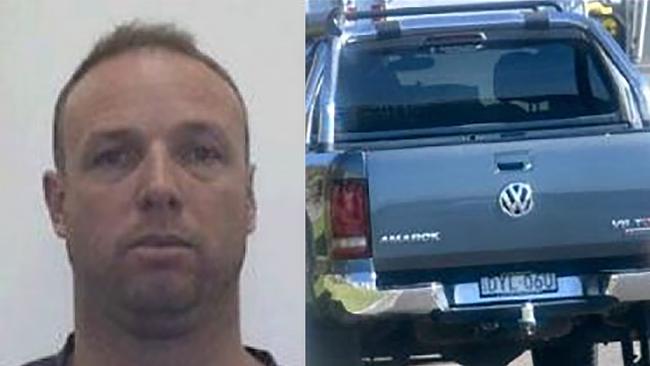 A composite of two supplied images obtained on Tuesday, August 27, 2019, of Benjamin David Englefield, who may be travelling in a grey VW Amarok with NSW registration DYL 06U. Queensland police have sought public help to find a man they want to question over a $90 million drug bust and believe he could be in northern NSW. (AAP Image/Supplied. QLD Police) NO ARCHIVING