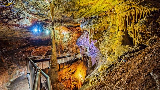 Inside Buchan’s limestone caves.