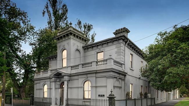 The trophy home at 30-31 Howe Crescent, South Melbourne, dates back to the 1860s.