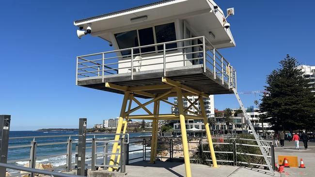 The lifeguard tower almost fell over two years ago when the supporting structure was undermined. Picture: Elizabeth Pike