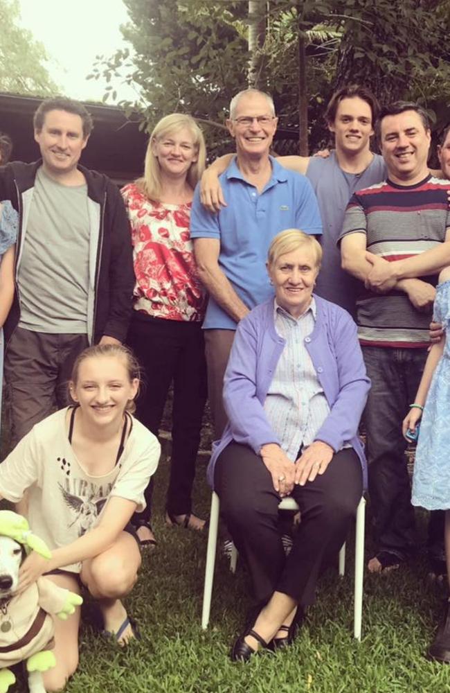 The Langfords’ extended family is mourning the tragic passing of Winona, bottom left, Kristine, second left, and Anthony, right. Jesse, 19, second right, is in hospital.