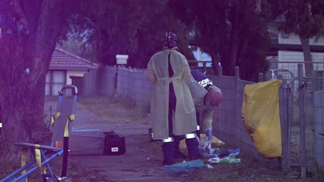 A team of police and paramedics wearing personal protective equipment found Ianeta dead at her Emerton home on Monday. Picture: TNV