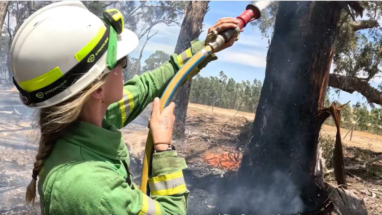 The fire has been difficult to contain as hot and windy weather fuels further burning. Picture: Supplied