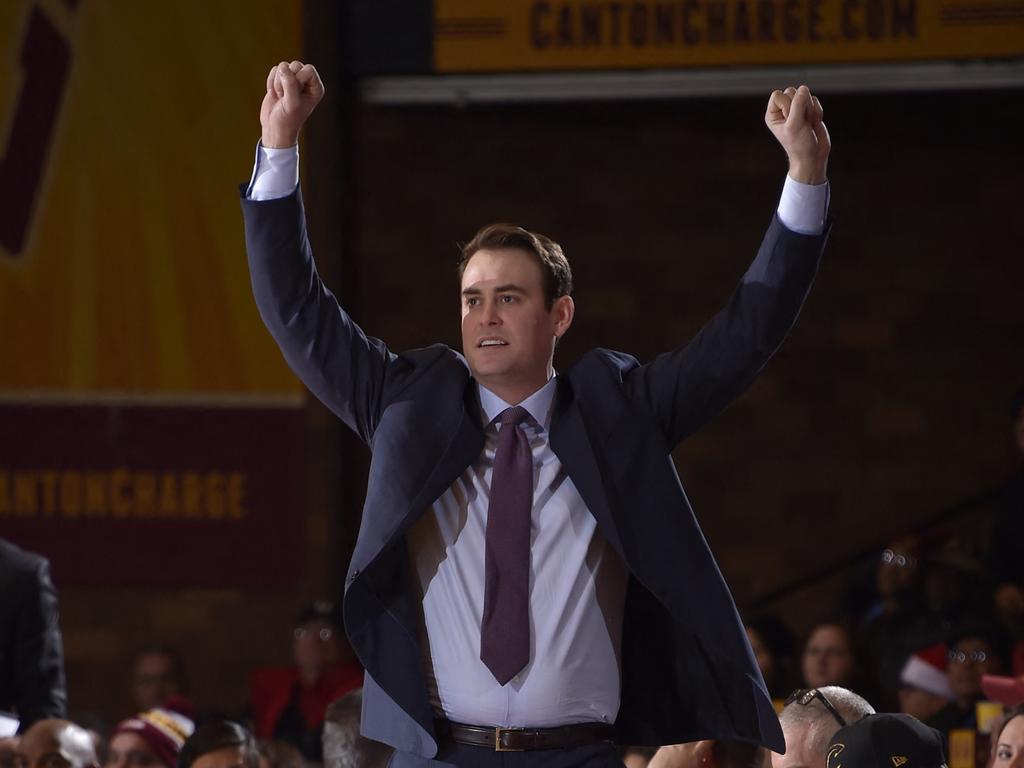 New Sydney Kings coach Chase Buford is the son of NBA royalty in seven-time championship winning San Antonio Spurs executive RC Buford. Photo: David Liam Kyle / NBAE / Getty Images / Getty Images via AFP.