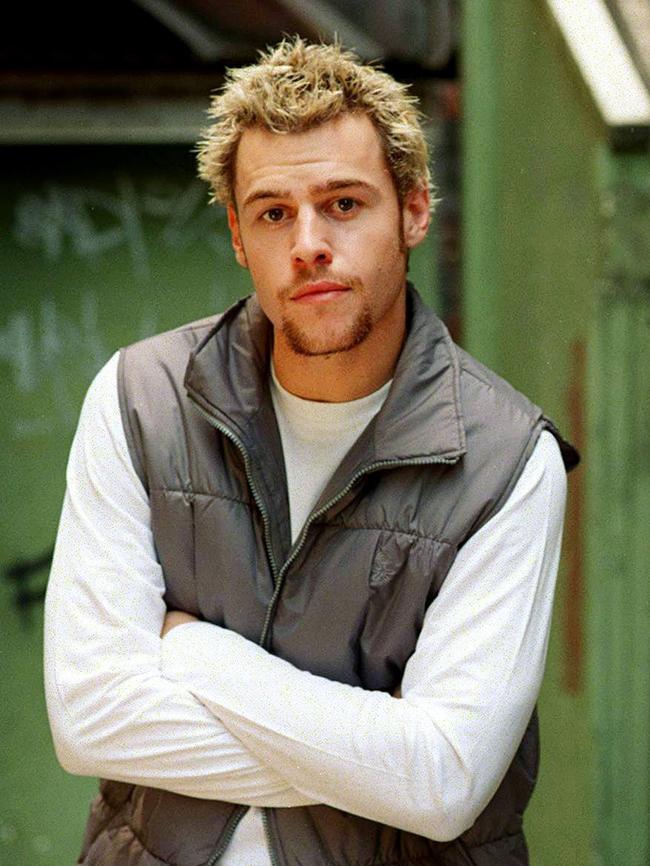 Rodger Corser in the lead role of stage musical Rent in 1999. Picture: Supplied