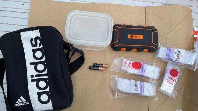 Police allegedly found cocaine, mobile phones, and drug paraphernalia at the house on the Old Hume Highway. Picture: Hume Police District