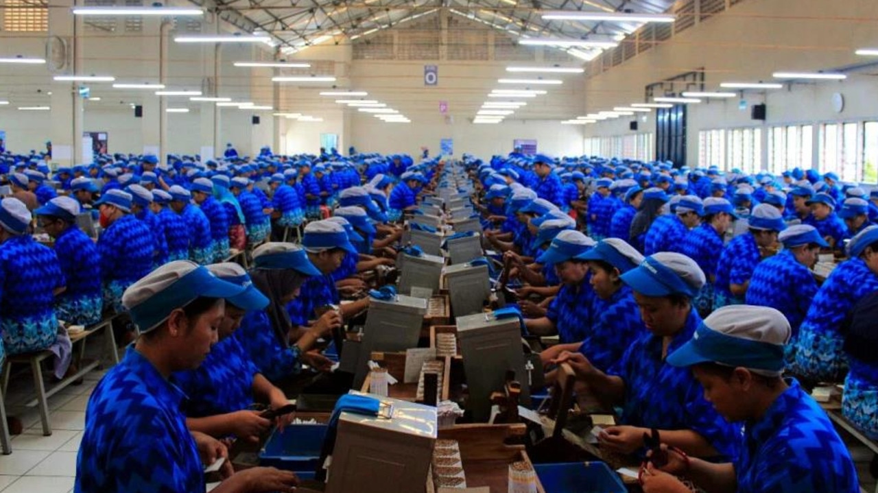 A cigarette factory in Indonesia. Picture: Gigin Yusdinar/Agora Images