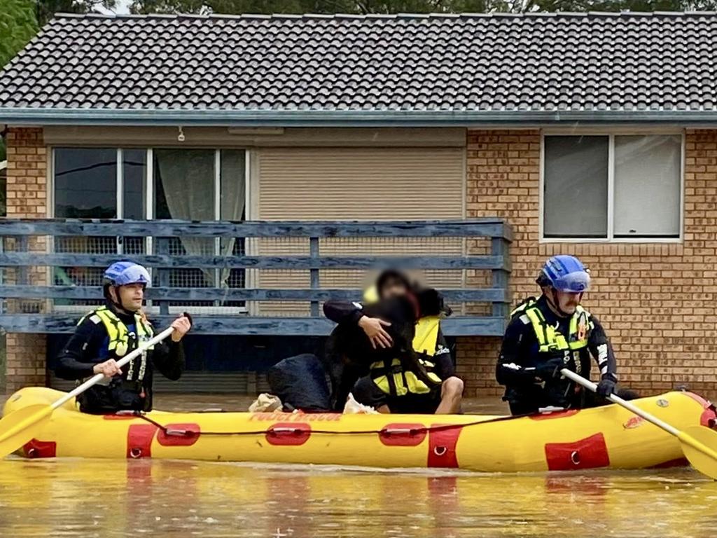 The NSW Police Force, including PolAir and the Rescue and Bomb Disposal Unit, are assisting emergency services as heavy rain continues across the Mid North Coast. NSW Police force Facebook