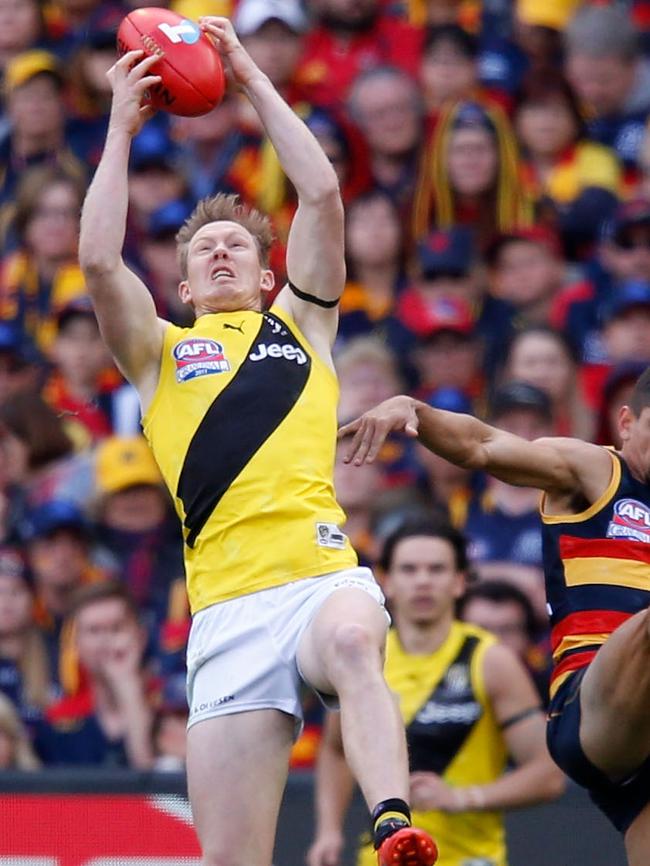 First, he marked the footy ... Picture: Getty Images