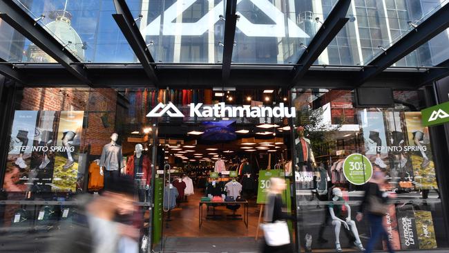 A Kathmandu store in Adelaide. Picture: AAP