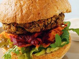 Lentil burger.