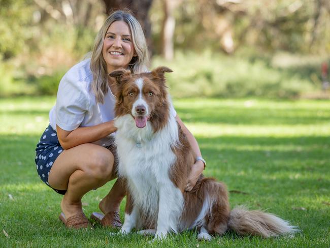 The Advertiser's Cutest Dog 2025, ÃBentlyÃ and his owner Hannah Davies, in Campbelltown SA. Pictured on 7th March 2025. Picture: Ben Clark